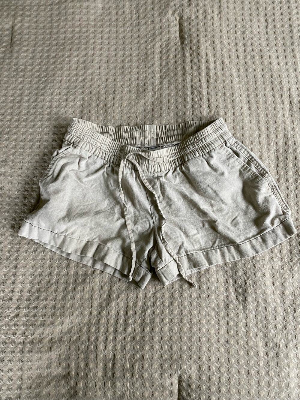 Old Navy Tan Linen Shorts